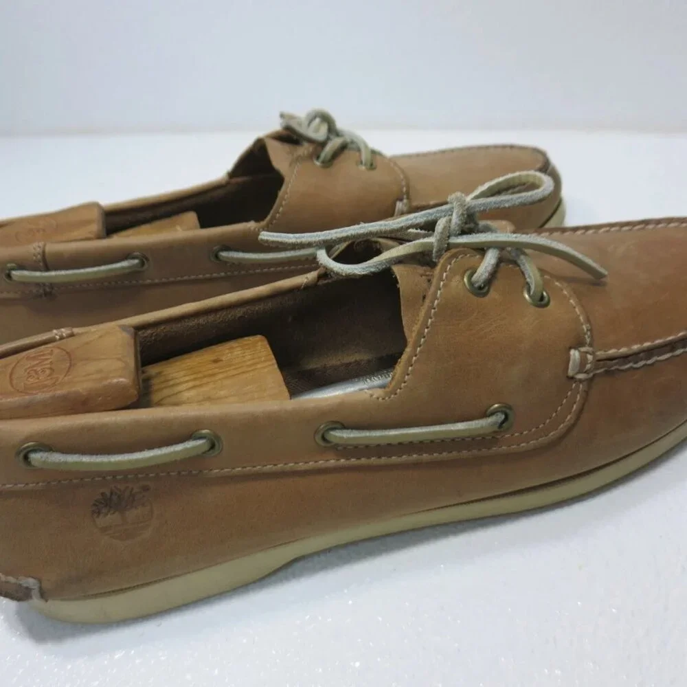 Timberland Nubuck Leather Deck Boat Shoes Men's Footwear Zapatos Kutsu 13 M